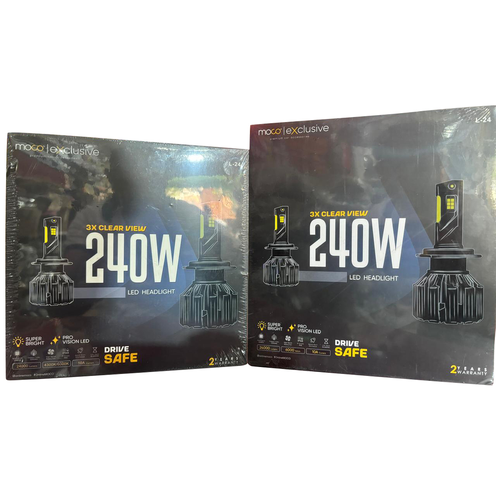 240W 3x Clear View LED Headlight
