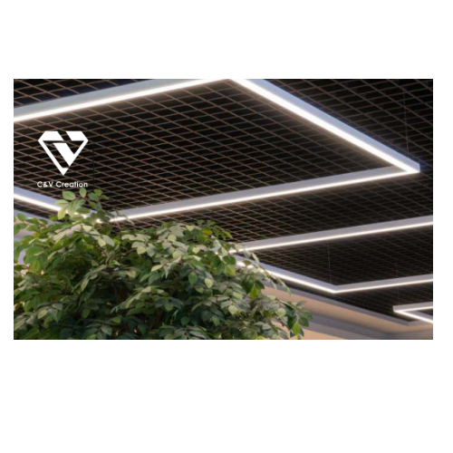 M01 Open Cell Stretch Mesh Ceiling Series Roofing System