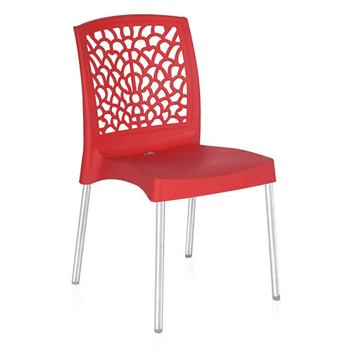 C107 Red Visitor Cafe Chairs