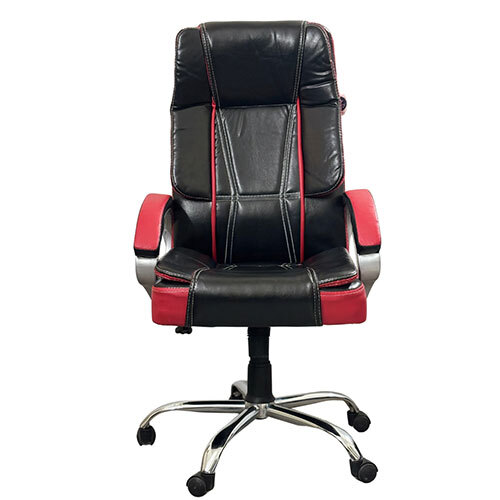 Tusker High Back Revolving Office Chair Black & Red