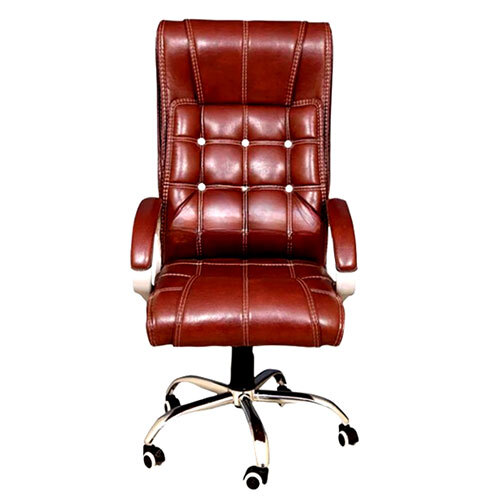 Beyond High Back Executive Revo Office Chair Cherry Brown Woodberg Furnishings