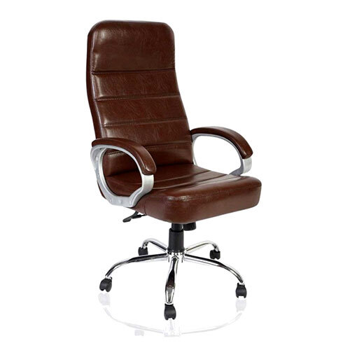 Zen High Back Executive Office Chair Brown Woodberg Furnishings