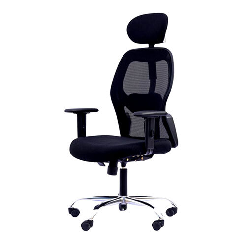 Gravity High Back Mesh Fabric Revo Office Chair Black Woodberg Furnishings