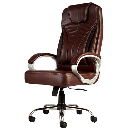Galore High Back Director Revolving Office Chair Brown 