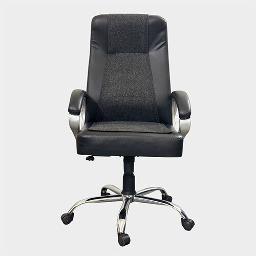 Jute Sense High Back Black Chair