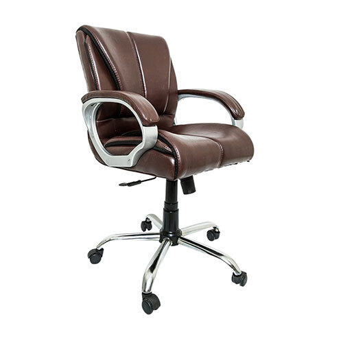 Royale Mid Back Boss Revo Office Chair Brown Woodberg Furnishings