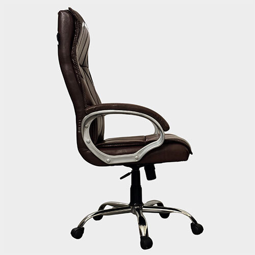 A+ Majesta High Back Executive Boss Office Chair Brown Woodber Furnishings