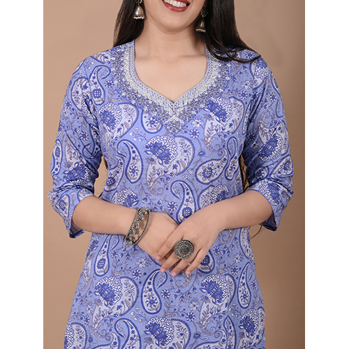Cotton Suit 823 - Pure Handloom Cotton, 2.5m Top, 2m Bottom, 2.25m Dupatta | White With Pink, Green & Blue Prints, Embroidered, Breathable, Eco-friendly