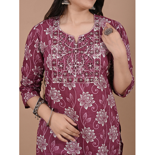 Cotton Suit 819 - Pure Cotton, Multi-color, Button-down Printed Top & Dupatta, Full Sleeve, Breathable