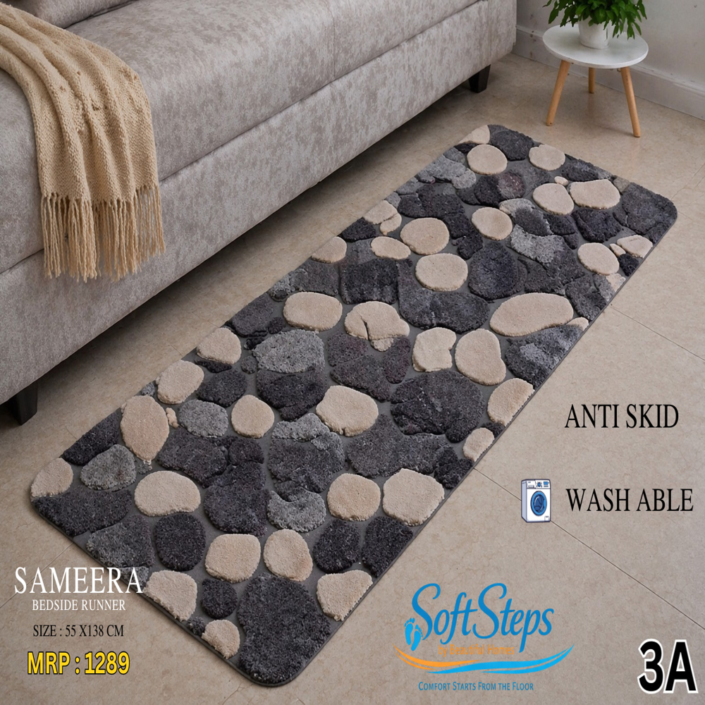 Sameera Bedside Runner - Length: 138 Centimeter (Cm)
