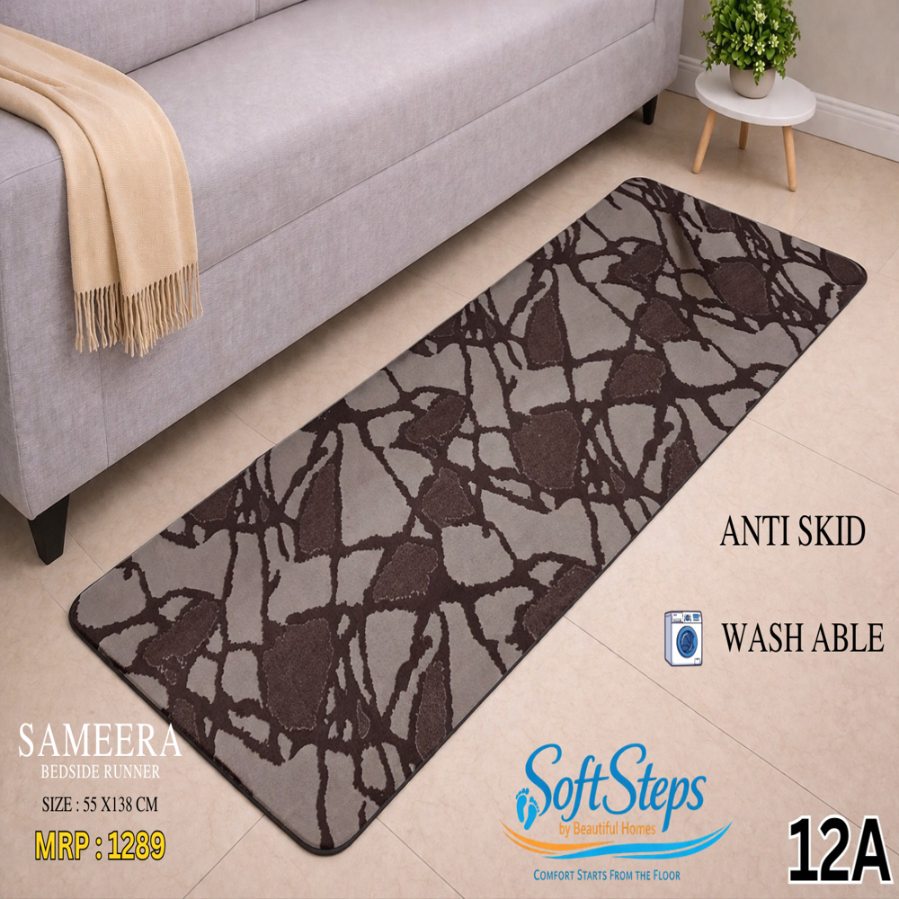 Sameera Bedside Runner - Length: 138 Centimeter (Cm)