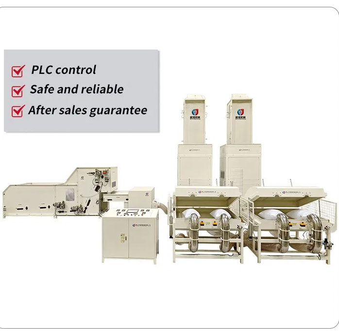 Automatic Polyester Fiber Hcs Fibre Opening Carding and Cushion Pillow Filling Stuffing Machine for Home Textiles