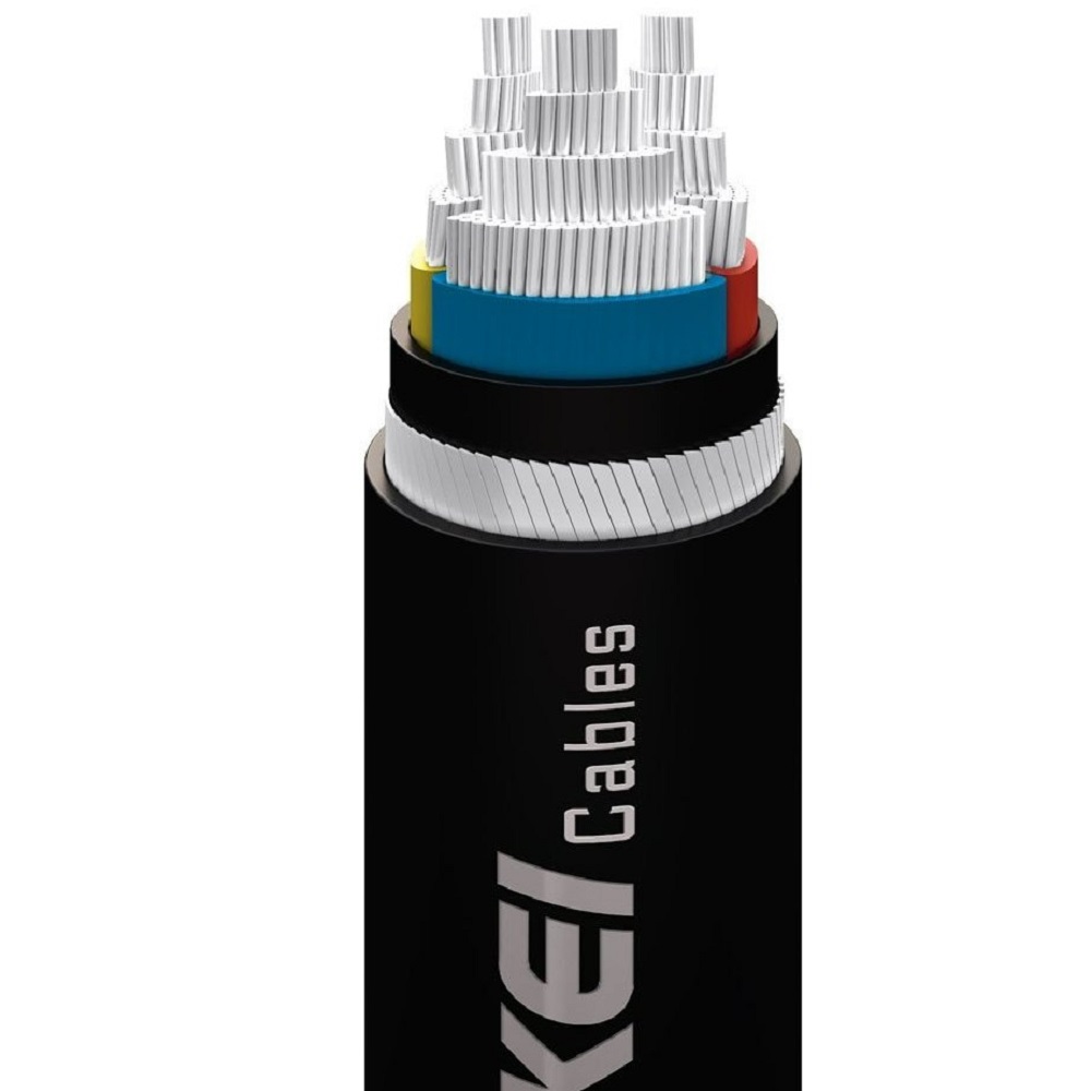 Kei 6 Sq Mm 3 Core Aluminium Unarmoured Low Voltage Cable - Cable Length: 100  Meter (M)