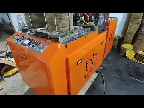 14 Inch Automatic Four Die Paper Plate Making Machine - Mild Steel, Blue/white, 5000 Plates/hr, User-friendly Electrical Panel