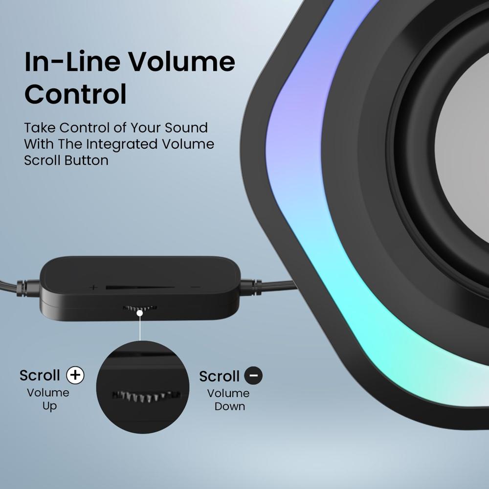 Portronics in Tune 4 6W Portable USB Powered Wired Speaker with