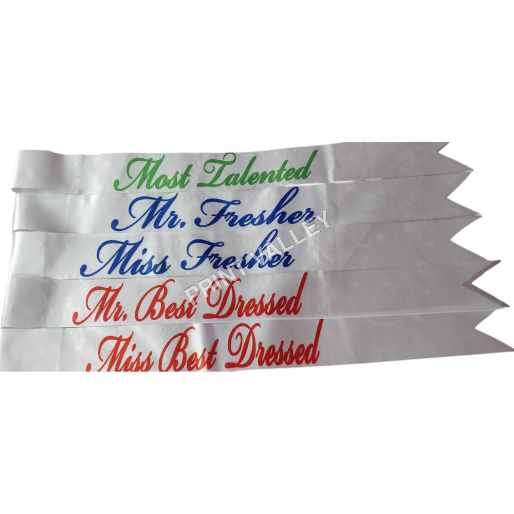 Satin Customized Sash