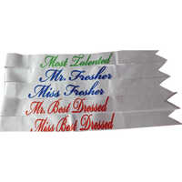 Satin Customized Sash