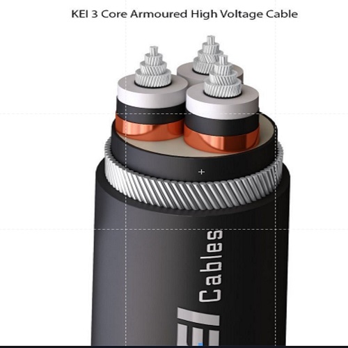 KEI 3 Core Armoured High Voltage Cable