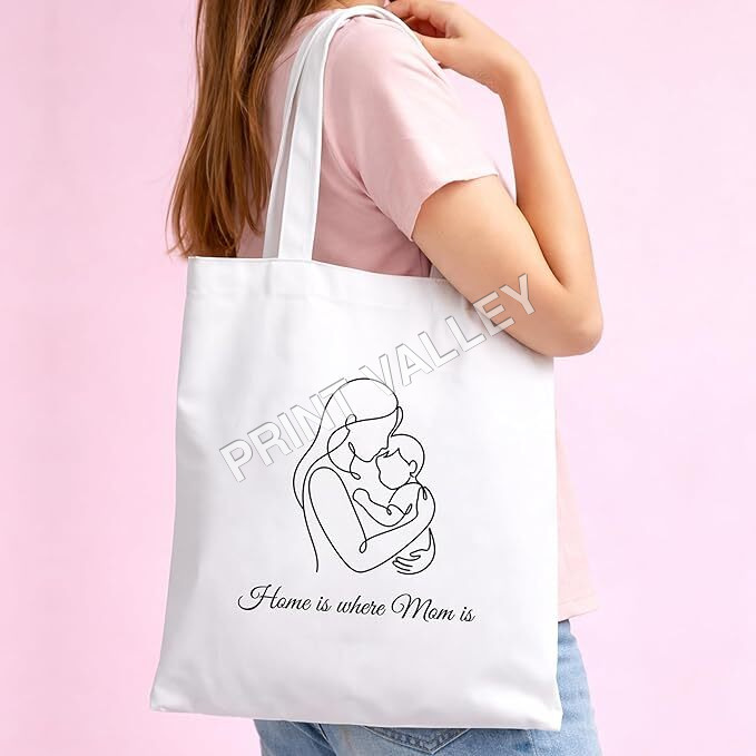 Personalized Mothers Day Canvas Tote Bag