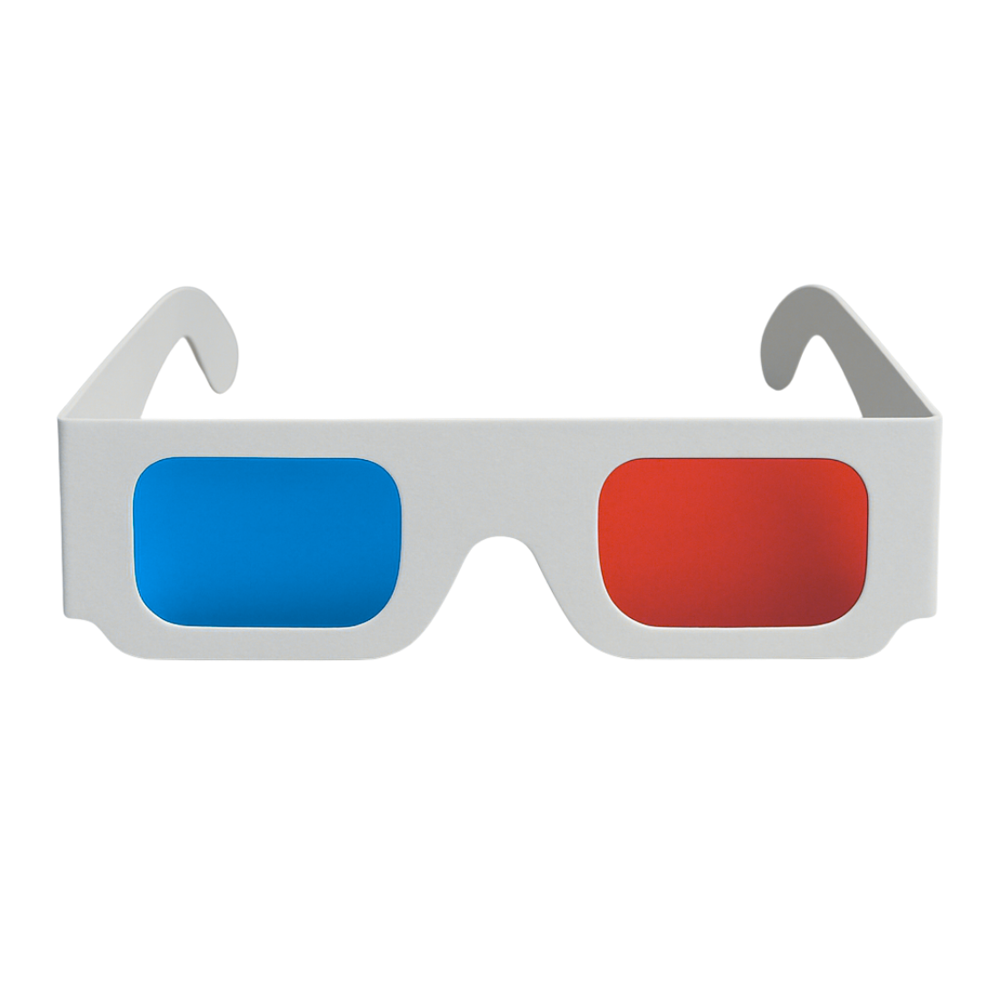 Red Cyan 3D Glasses Paper Frame for Events & Promotions RC04 (Bulk Qty)