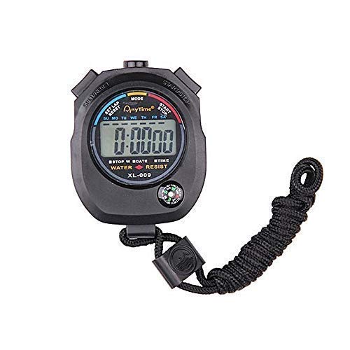 True Sense Digital Sports Waterproof Chronograph Day Timer Stopwatch with Compass, XL-009