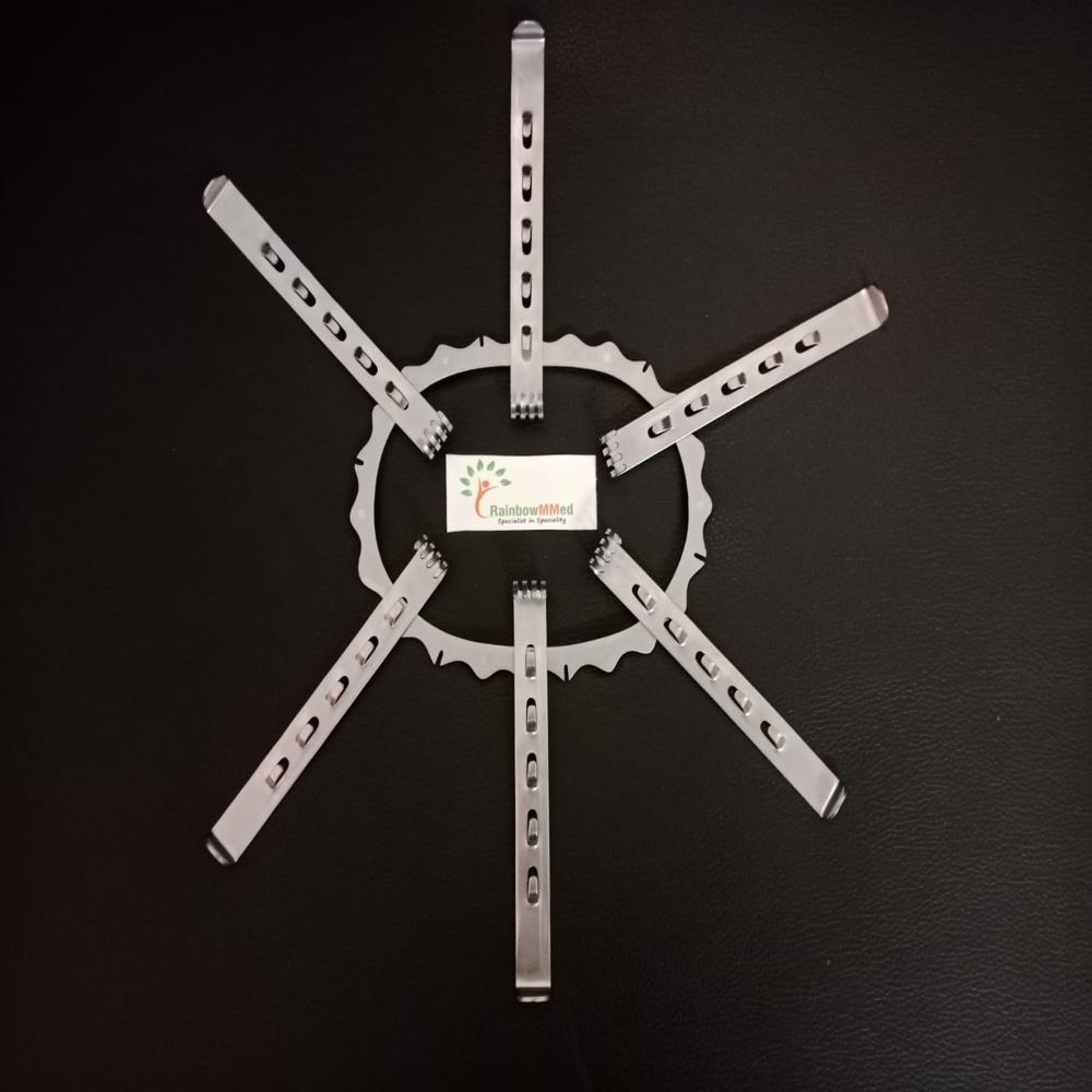 Turner Warwick Ring Retractor With 4 Blades OR Grade Urethroplasty