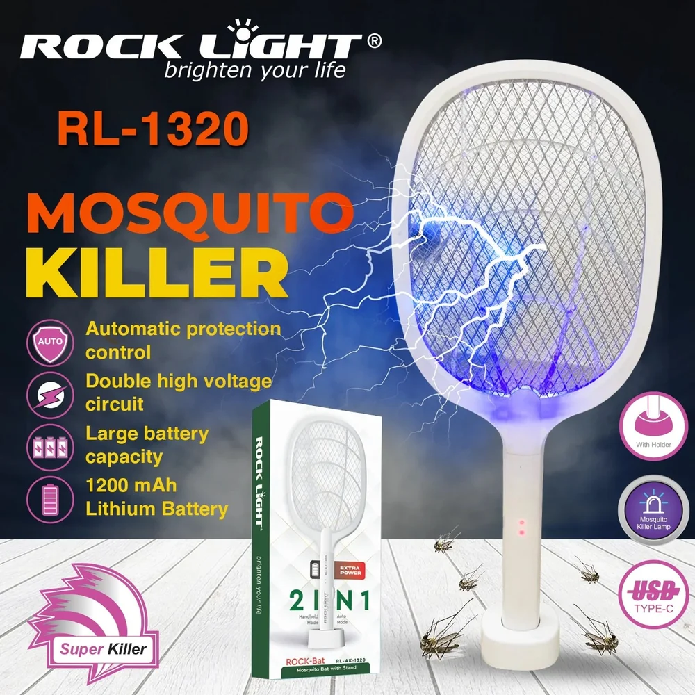 Rock light RL-1320 Racket Electric Mosquito Racket