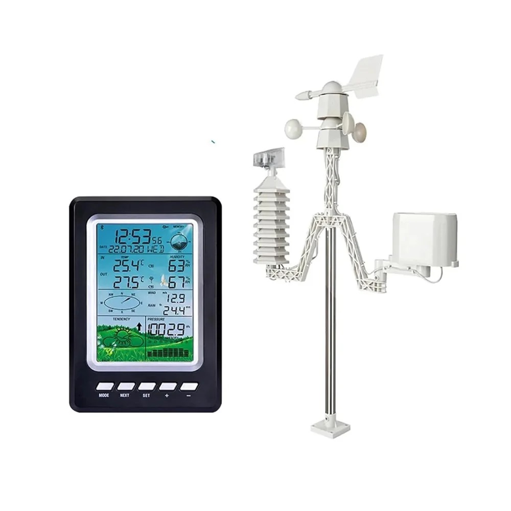 True Sense Wireless Solar Indoor And Outdoor Measurement Of Air Pressure Weather Station ,ws3030c