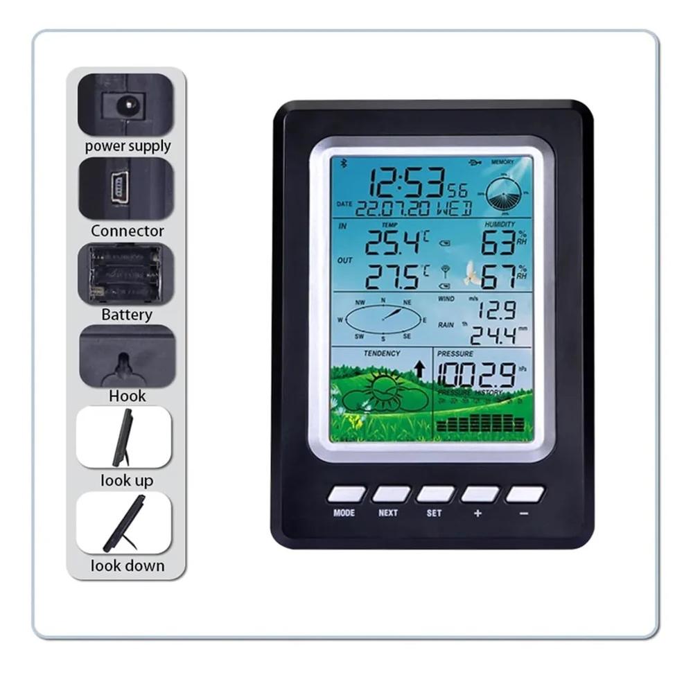 True Sense Wireless Solar Indoor and Outdoor Measurement Of Air Pressure Weather Station ,WS3030C