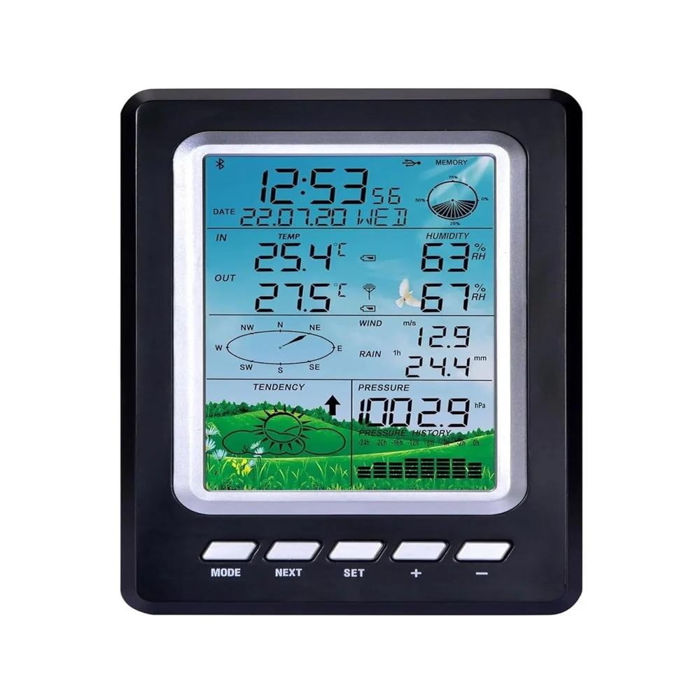 True Sense Wireless Solar Indoor and Outdoor Measurement Of Air Pressure Weather Station ,WS3030C