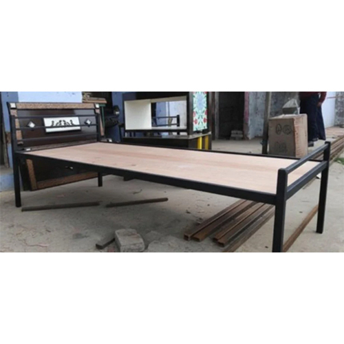 Plywood Metal Single Bed