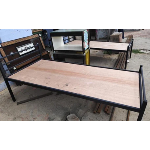 Plywood Metal Single Bed