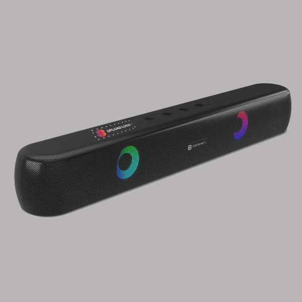 Portronics Decibel 21 10W Soundbar with LED Lights (Black)