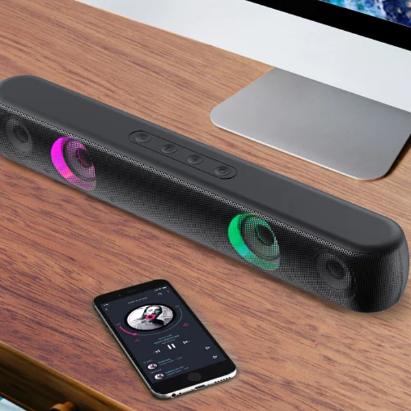 Portronics Decibel 21 10W Soundbar with LED Lights (Black)