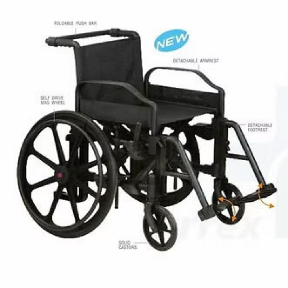 Wheelchair Custom Wheelchair (Scanner-Mri) - Backrest Height: 400 Mm