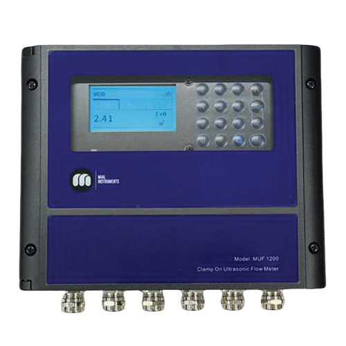 MUF 1200 Clamp On Ultrasonic Flow Meter - Aluminium Enclosure, 25-2000 mm, IP65/IP68, 0.5% Accuracy | 16 GB Data Logging, RS485 Modbus RTU, Clamp-On Sensor