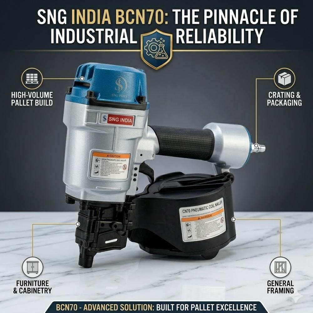 BCN70 (Pneumatic Coil Nailer, Power Tool for Nailing Applications)