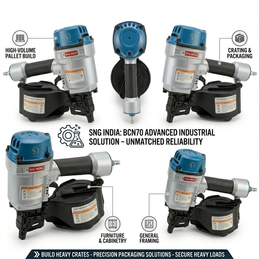 BCN70 (Pneumatic Coil Nailer, Power Tool for Nailing Applications)