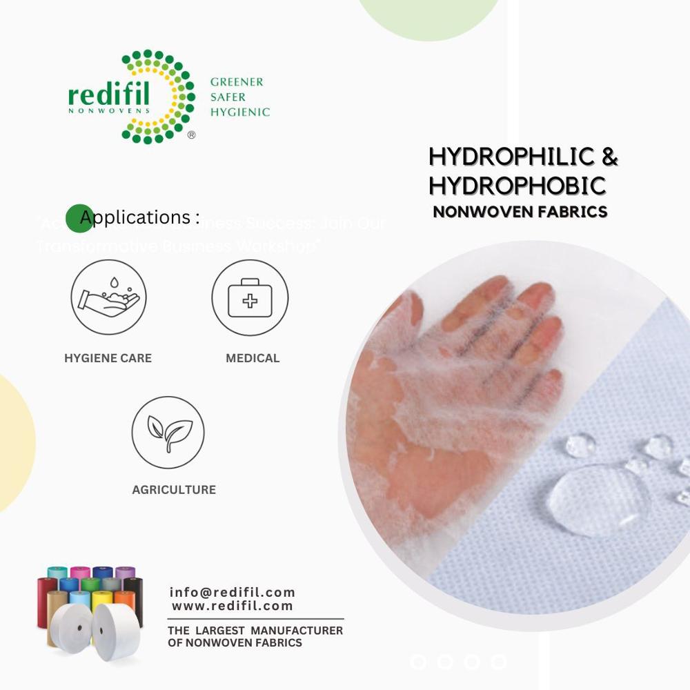 Hydrophilic and Hydrophobic Non woven Fabric