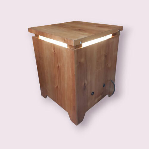 Wooden Side Table Cum Air Purifer