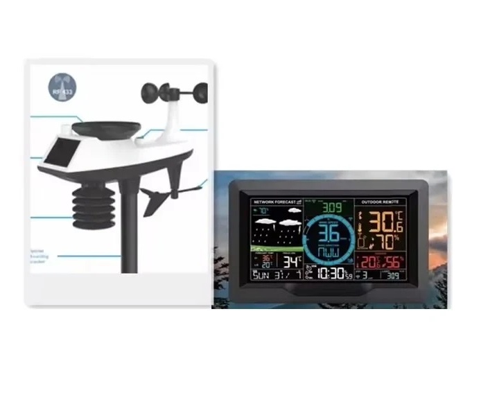 True Sense PTW6 Weather Station Home Clock Indoor Outdoor Automatic Wifi Wireless, PTW6