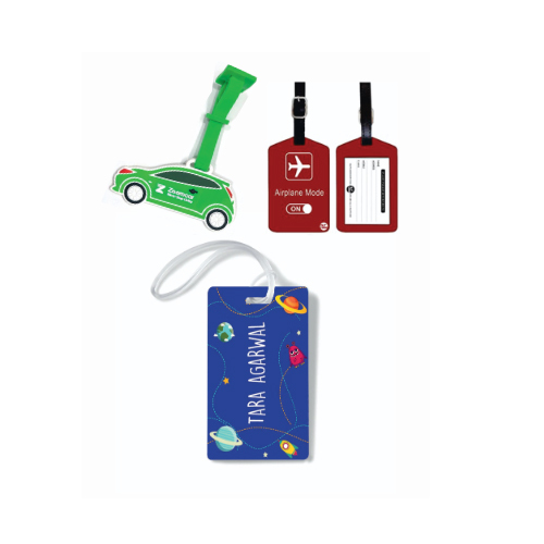 Silicone Printed Luggage Tag