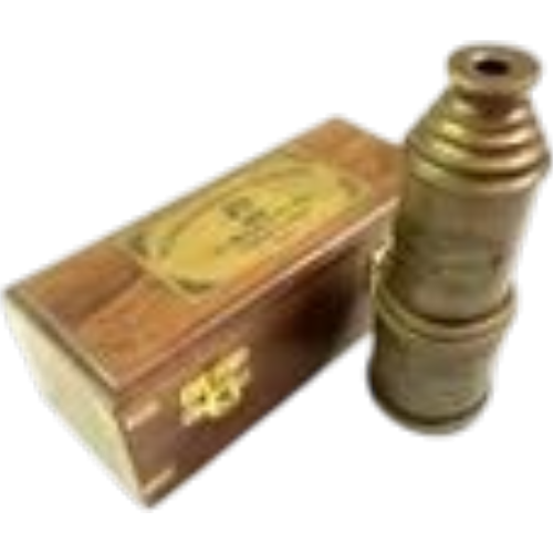 Vintage Brass Telescope Antique 20 Inch Hand Extending Naval Victorian Pirate Telescope