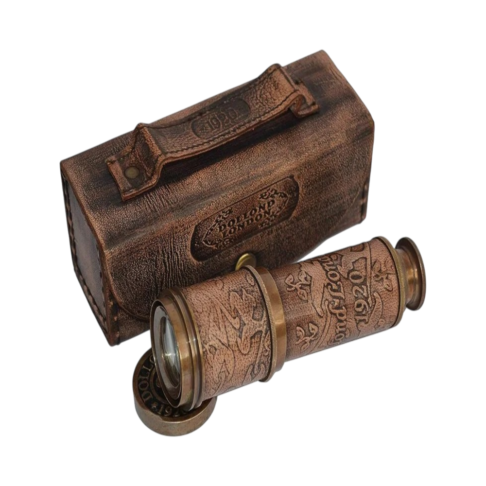 Black Brass Telescope with Box 16"