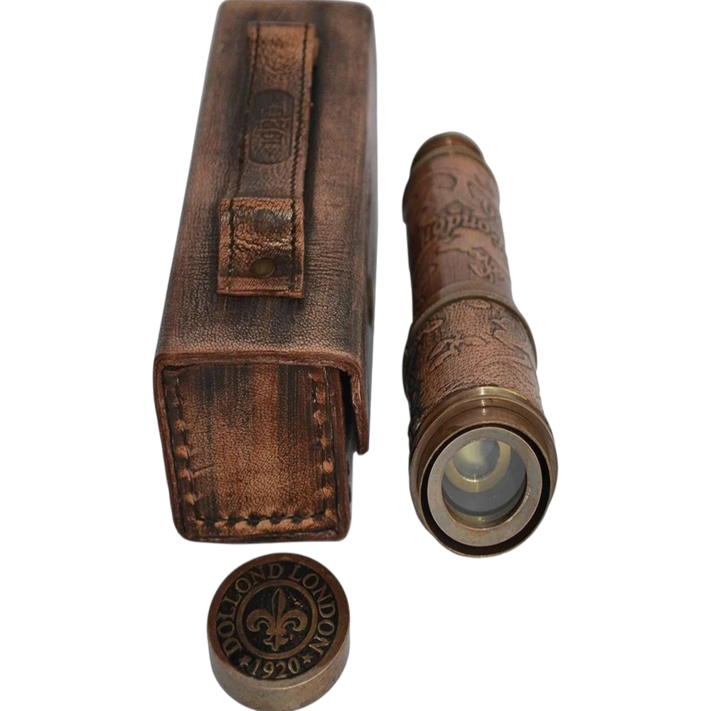 Black Brass Telescope with Box 16