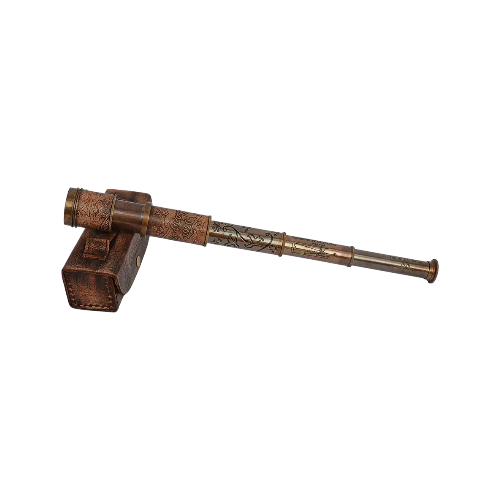 Black Brass Telescope with Box 16