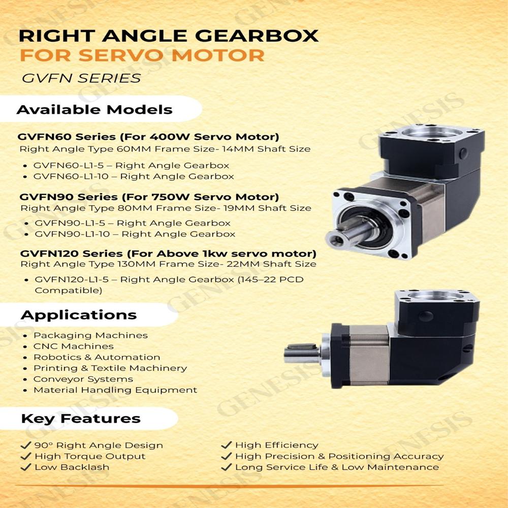 Right-angle Gearbox - Color: Black And Silver