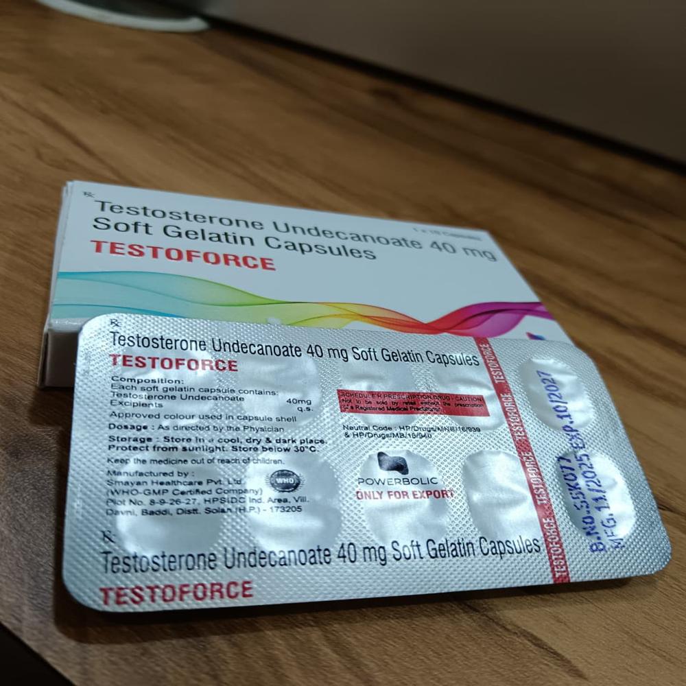 Testosterone Undecanoate 40mg Soft Gelatin Capsules