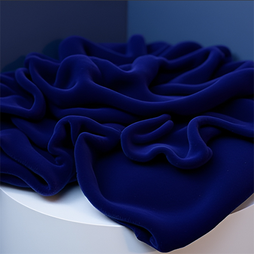 Navy Blue Valvet Fabric