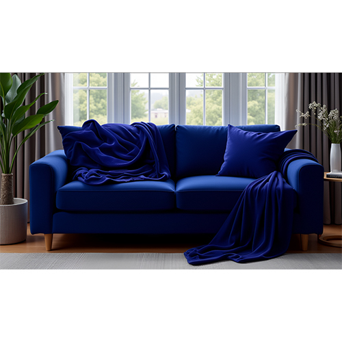 Navy Blue Valvet Fabric